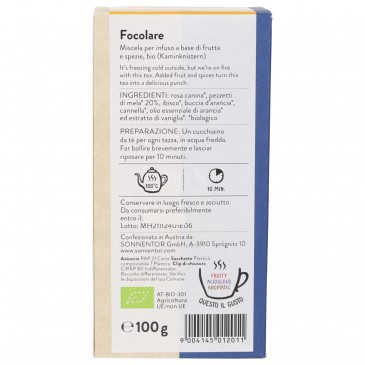 FOCOLARE MIX INFUS.FRUTTA&SPEZIE BIO 100G FOCOLARE MIX INFUS.FRUTTA&SPEZIE BIO 100G