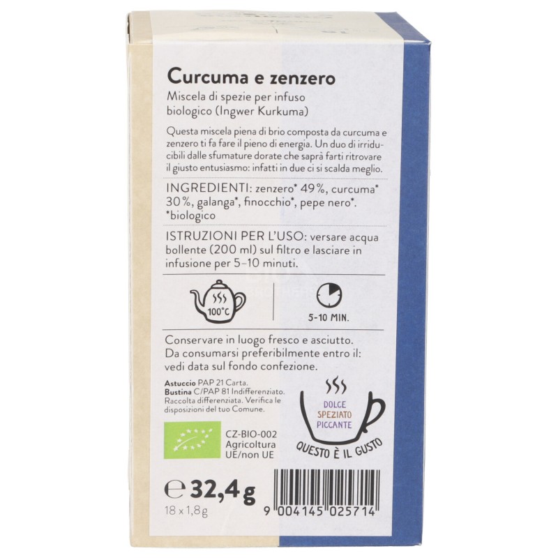 INFUSO GINGER CURCUMA 18FILTR.SNN