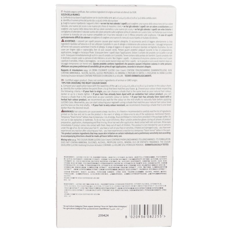 TINTA 7.35 BISCOTTO LUCENS 