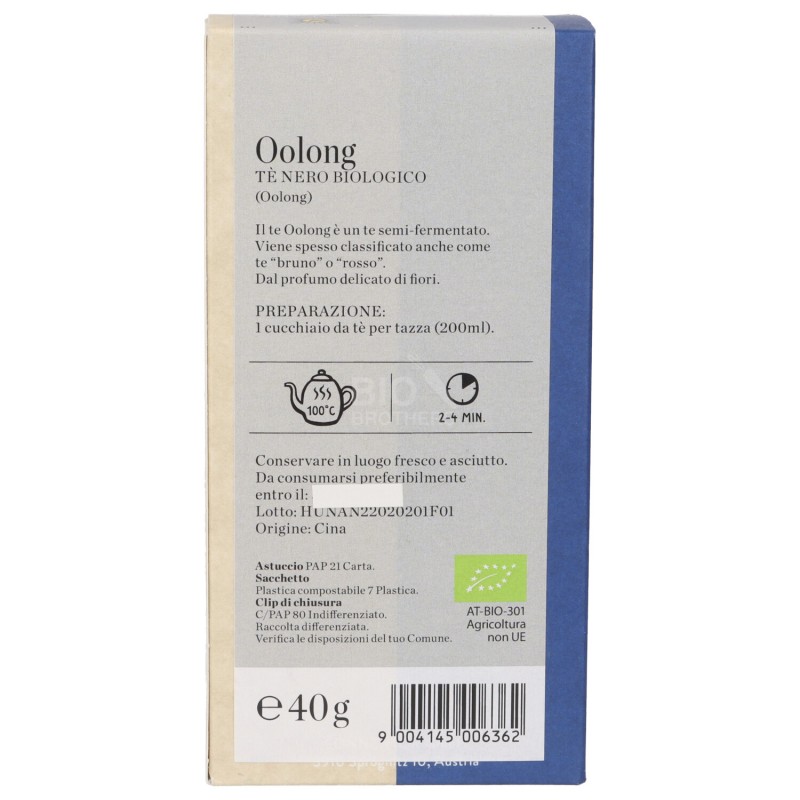 Tè nero Oolong in foglie