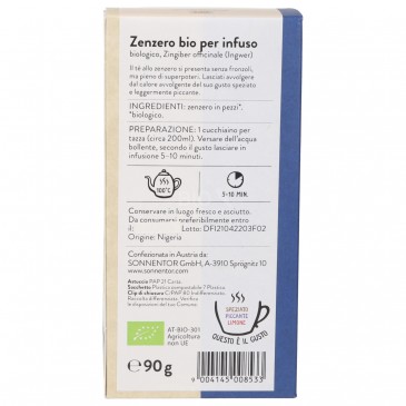 Zenzero a pezzetti bio per infuso Zenzero a pezzetti bio per infuso
