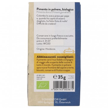 Pimento in polvere Biologico Pimento in polvere Biologico