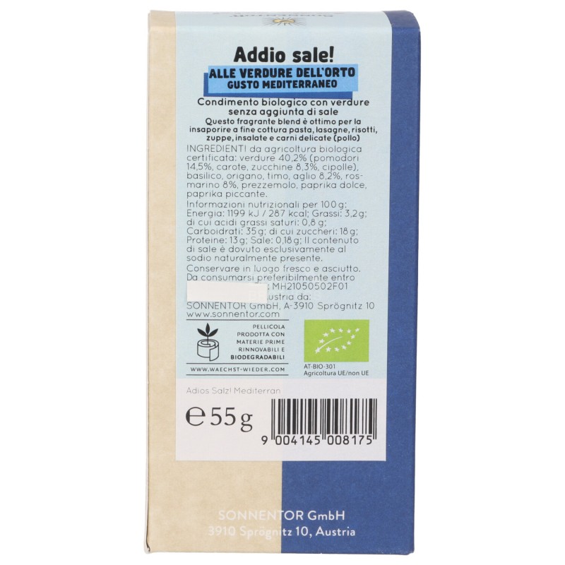 Addio sale! Mediterraneo