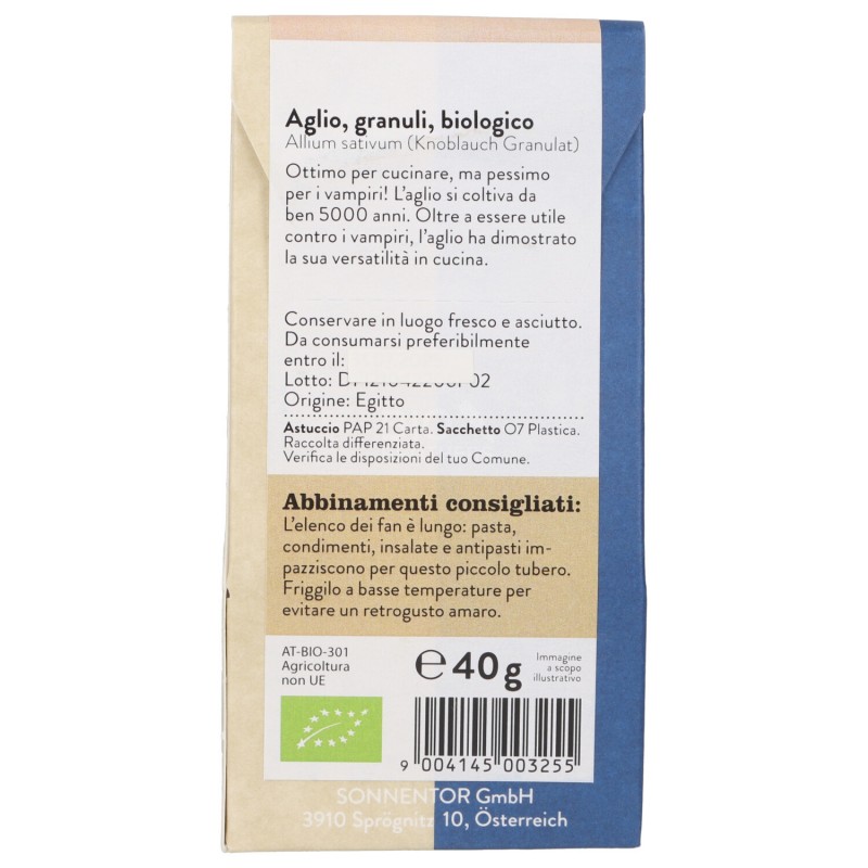 Aglio in granuli