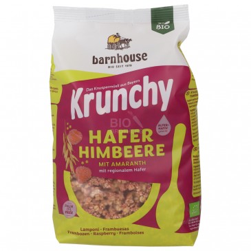 Krunchy granola con amaranto lamponi bio Krunchy granola con amaranto lamponi bio