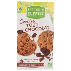 BISCOTTI COOKIES AL CIOCCOLATO BIO 175G LEMOULINDUPIVERT