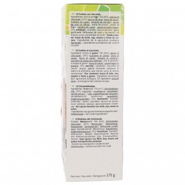 BISCOTTI COOKIES AL CIOCCOLATO BIO 175G LEMOULINDUPIVERT BISCOTTI COOKIES AL CIOCCOLATO BIO 175G LEMOULINDUPIVERT