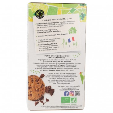 BISCOTTI COOKIES AL CIOCCOLATO BIO 175G LEMOULINDUPIVERT BISCOTTI COOKIES AL CIOCCOLATO BIO 175G LEMOULINDUPIVERT