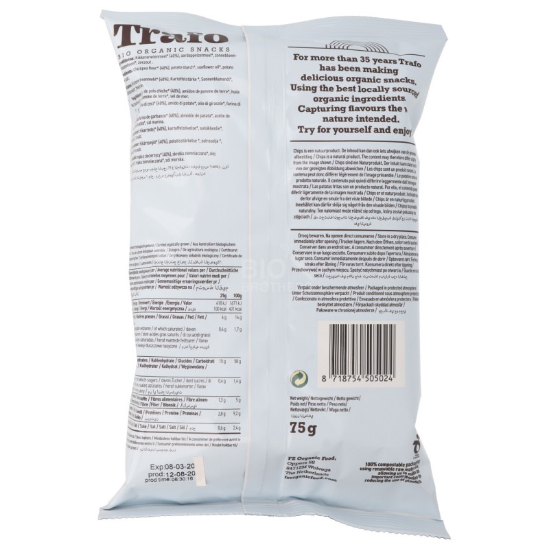 Hummus Chips Bio ai Ceci natural vegan