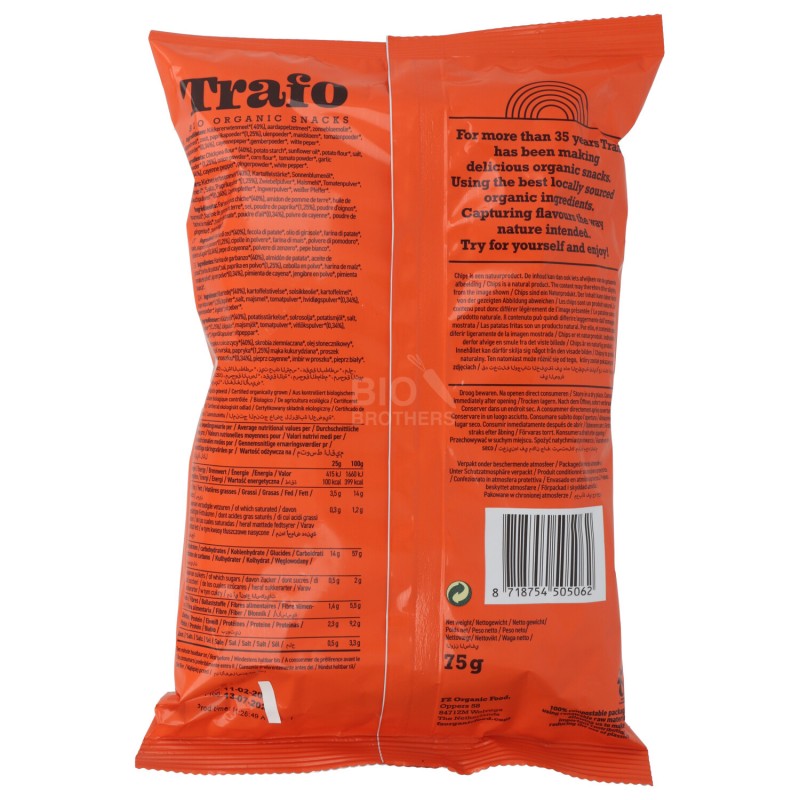 Hummus Chips Bio ai Ceci gusto Paprika vegan