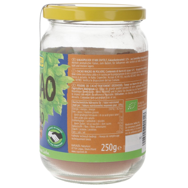 Cacao magro in polvere bio