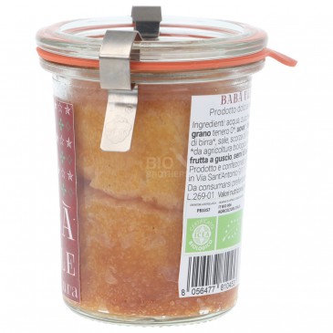 Babbà Natale piccolo al Rhum biologico in vaso cottura Babbà Natale piccolo al Rhum biologico in vaso cottura