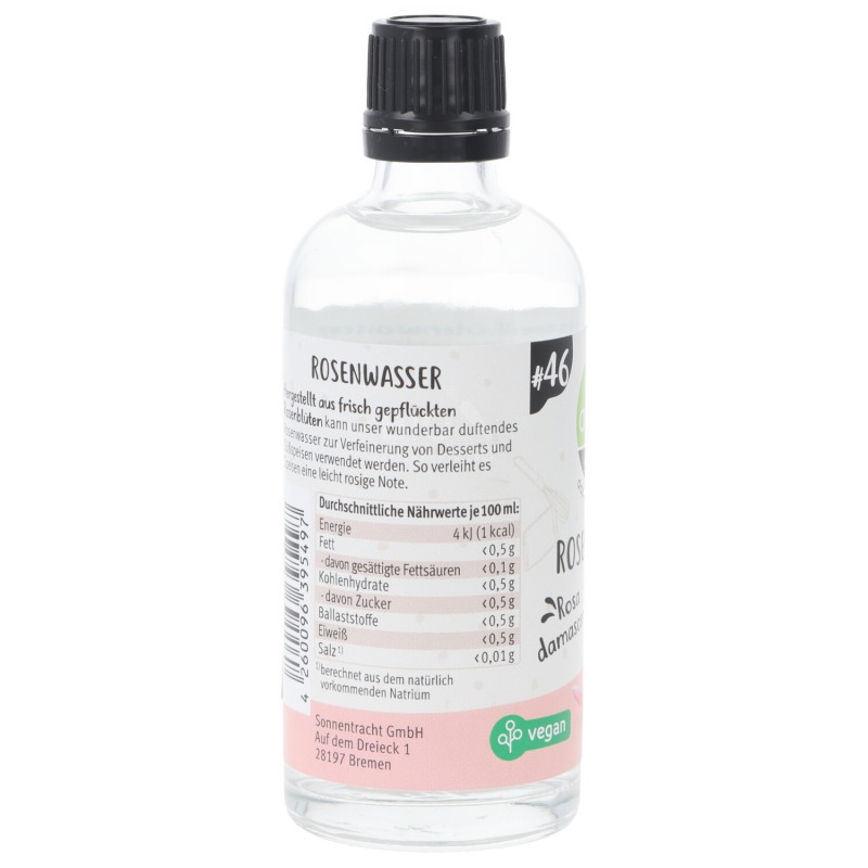 ACQUA DI ROSE BIO PER USO ALIMENTARE 100ML