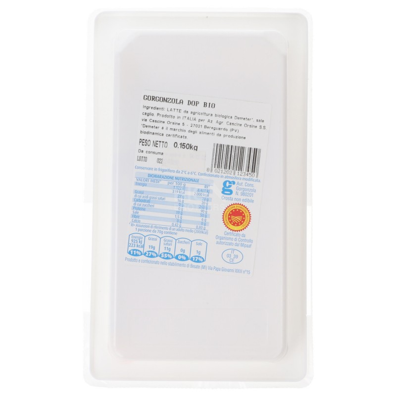 GORGONZOLA DEM DOP 150G CASCINE ORSINE