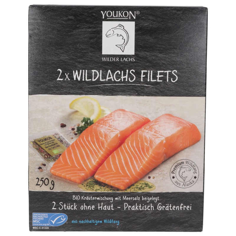 FILETTI DI SALMONE SELVAGGIO ALASKA SUG. 250G