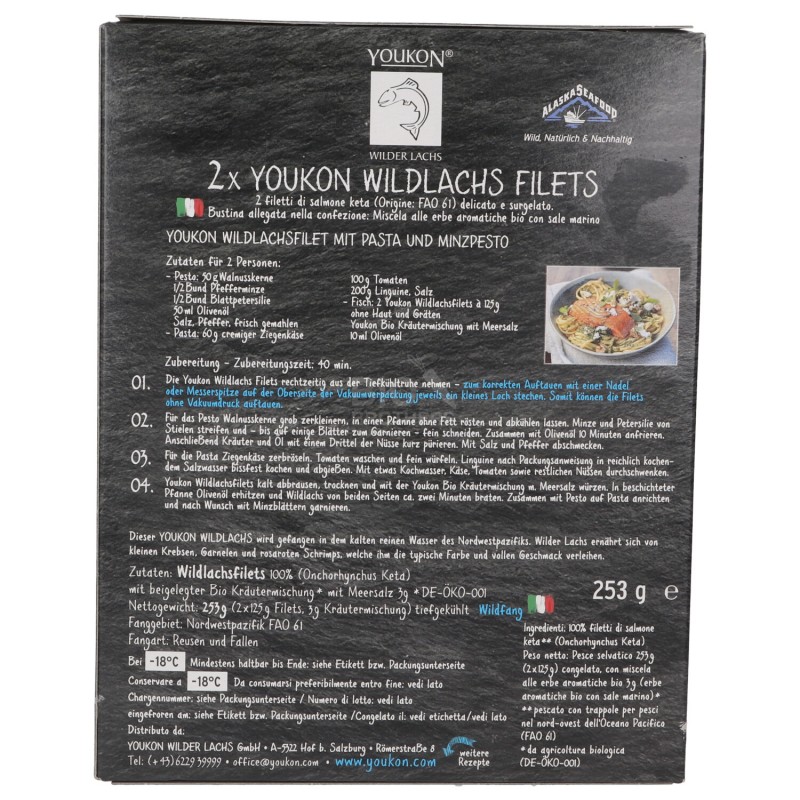 FILETTI DI SALMONE SELVAGGIO ALASKA SUG. 250G