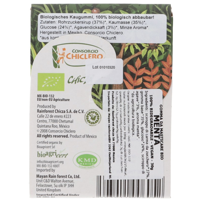 CHEWINGGUM MENTA 30G CHICZA