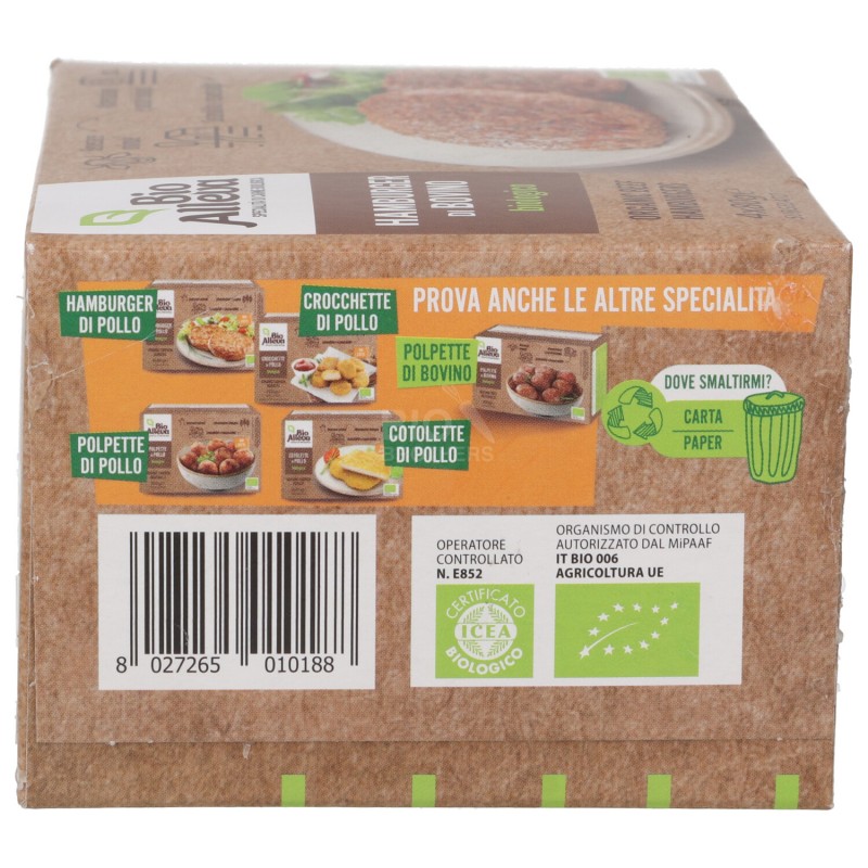 HAMBURGER BOVINO 320GR BIOALLEVA