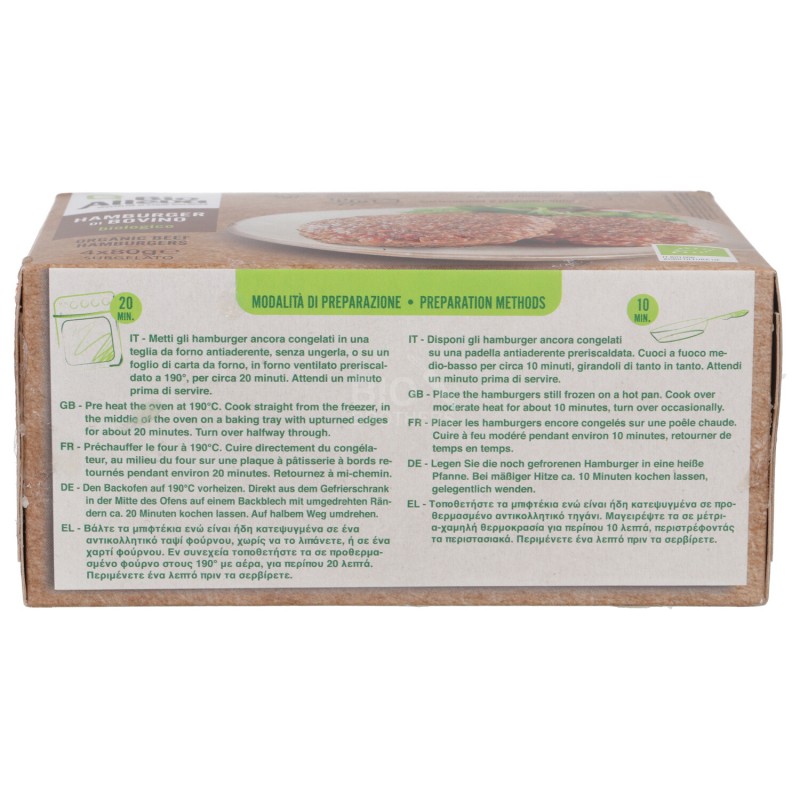 HAMBURGER BOVINO 320GR BIOALLEVA