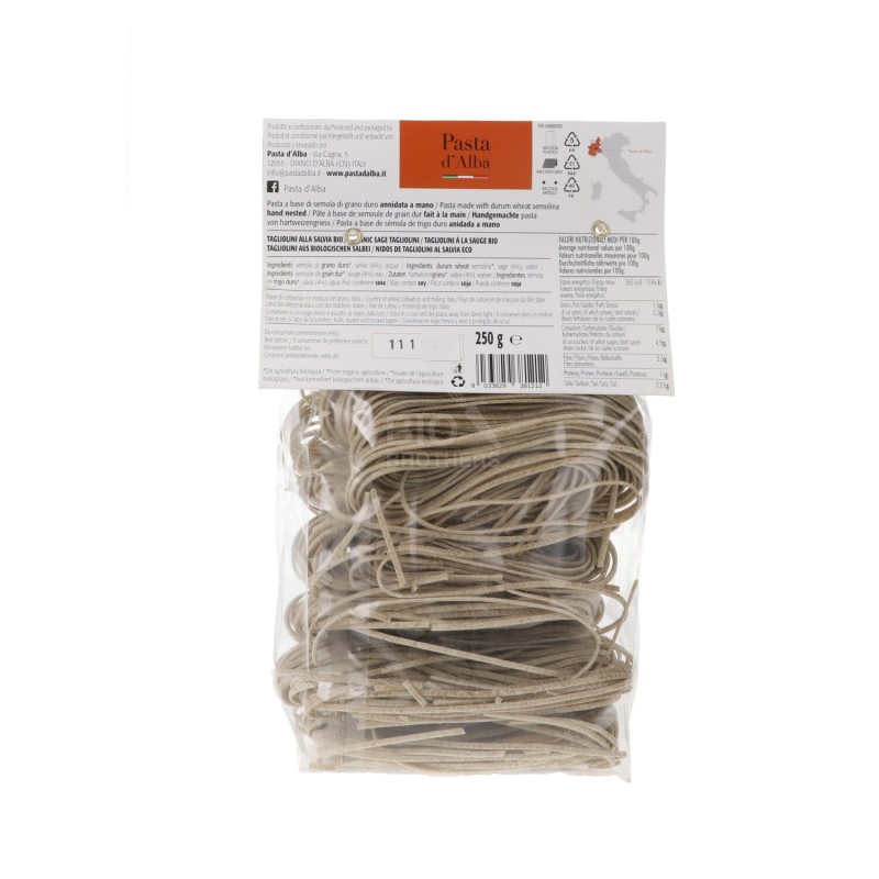 TAGLIOLINI SALVIA BIO 250G P.ALBA