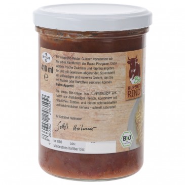 GULASH DI MANZO BIO IN VASO 410ML RUPERTI