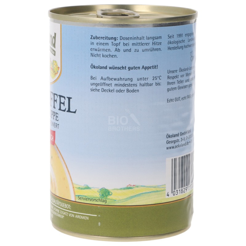 ZUPPA CREMA DI PATATE BIO VEGETALE 400G OKO