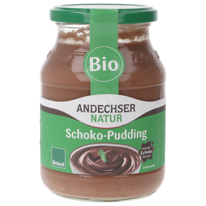 BUDINO AL CIOCCOLATO BIO IN VASO XL 500G AND.