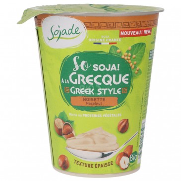 DESSERT SOYA NOCCIOLA GREEK 400G SOJADE DESSERT SOYA NOCCIOLA GREEK 400G SOJADE