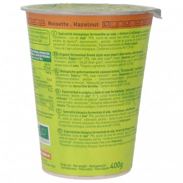DESSERT SOYA NOCCIOLA GREEK 400G SOJADE DESSERT SOYA NOCCIOLA GREEK 400G SOJADE