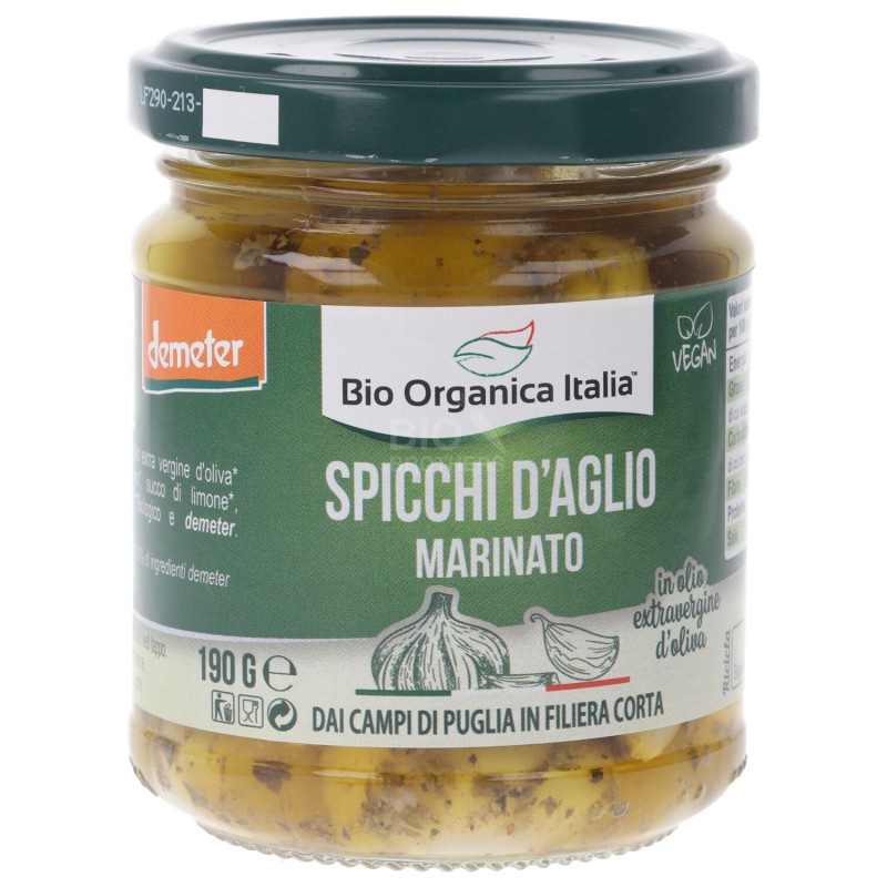 Spicchi d'aglio marinato Biodinamico