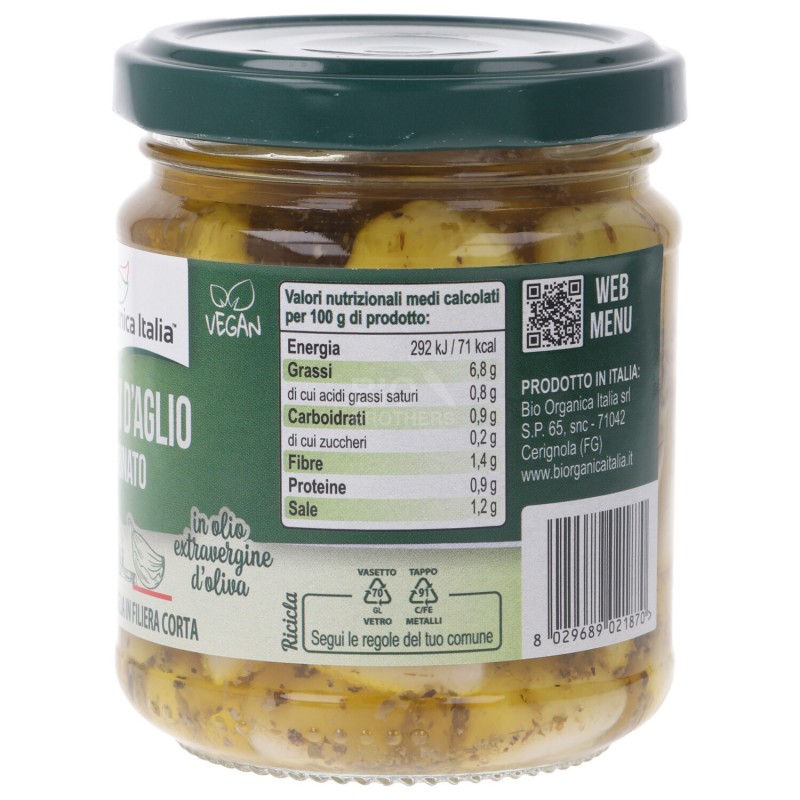 Spicchi d'aglio marinato Biodinamico