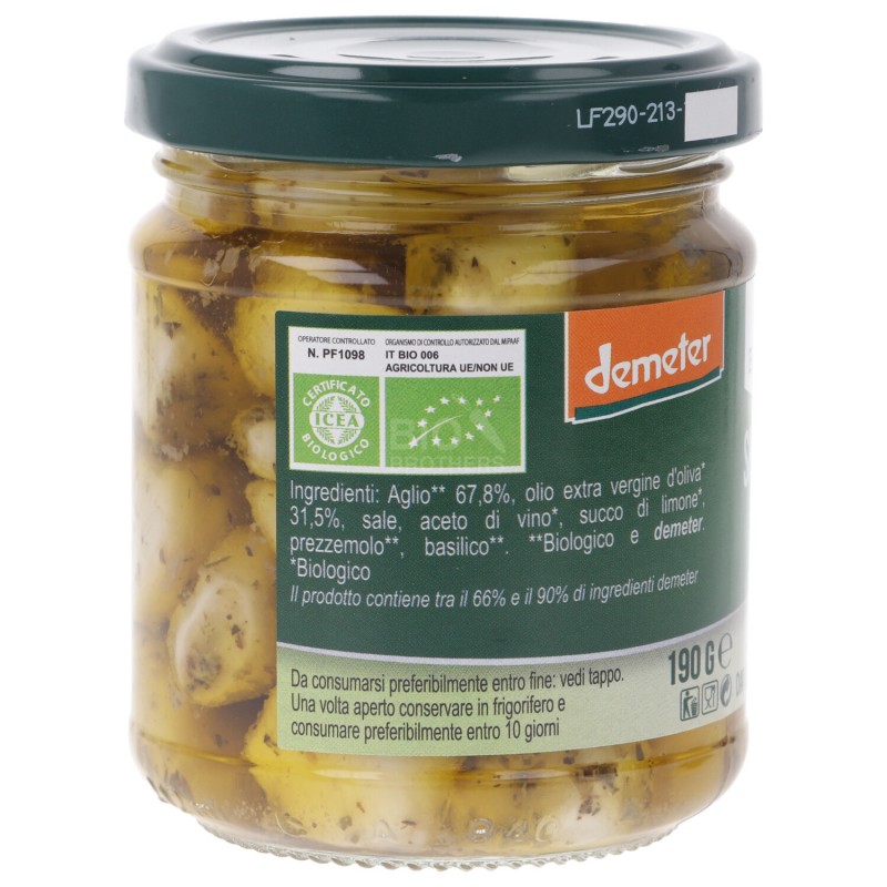 Spicchi d'aglio marinato Biodinamico