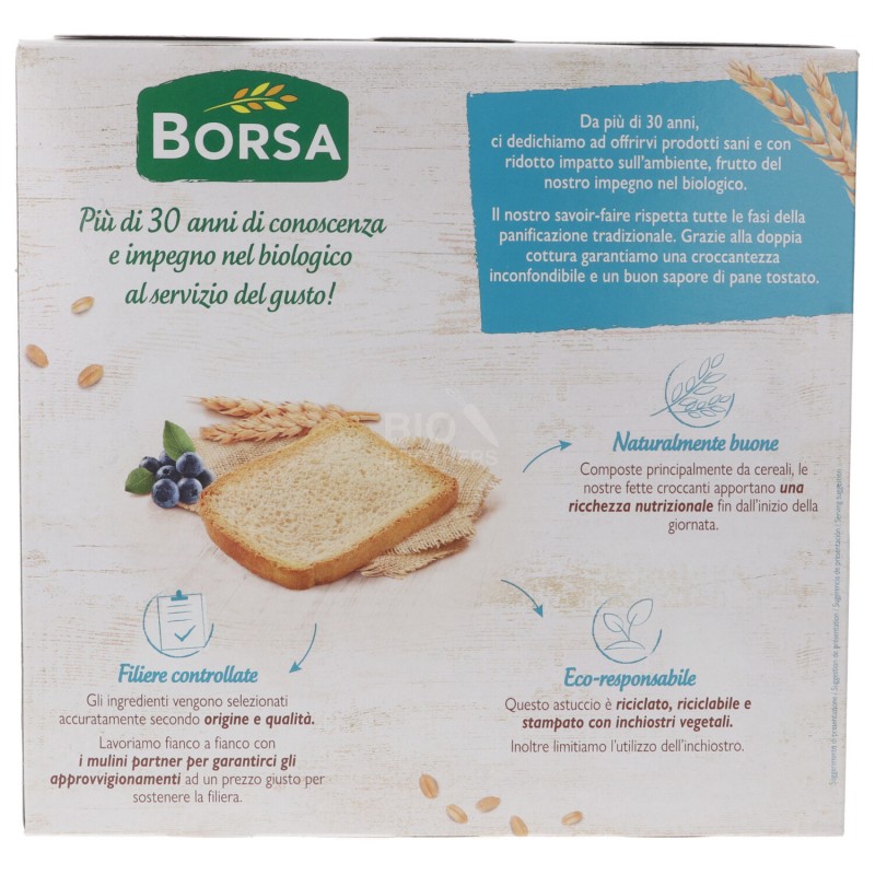 Fette biscottate senza sale aggiunto