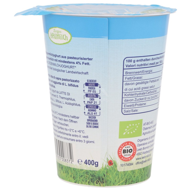YOGURT DI CAPRA 400G LEEB