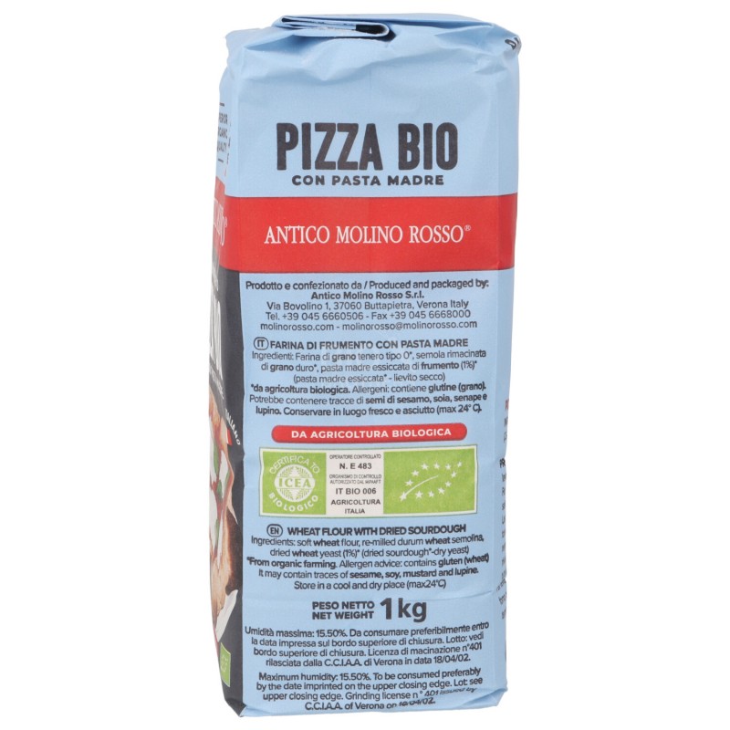 Mix farina e lievito madre per pizza bio