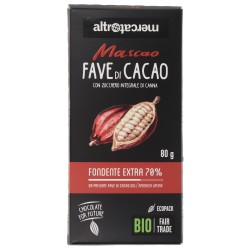 Cioccolato Mascao Fave di Cacao Bio Fondente extra 70%