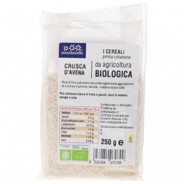 CRUSCA AVENA 250G SOTTOLESTELLE CRUSCA AVENA 250G SOTTOLESTELLE