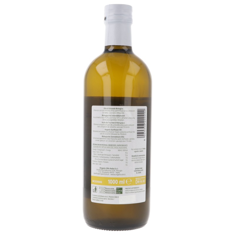 Olio di semi di girasole spremuto a freddo