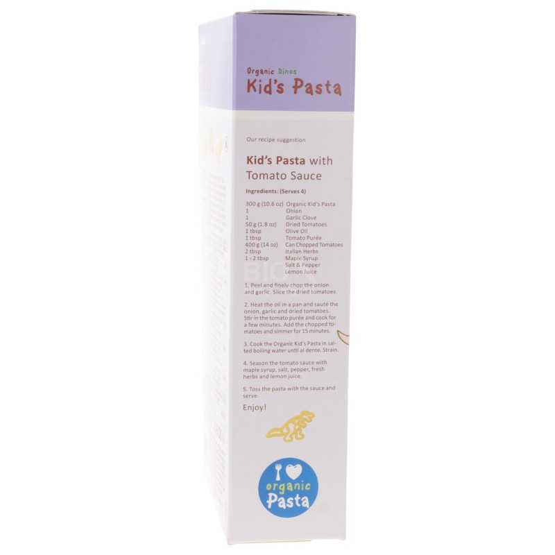 KID'S PASTA DINOS BIO 300G ALB NATUR