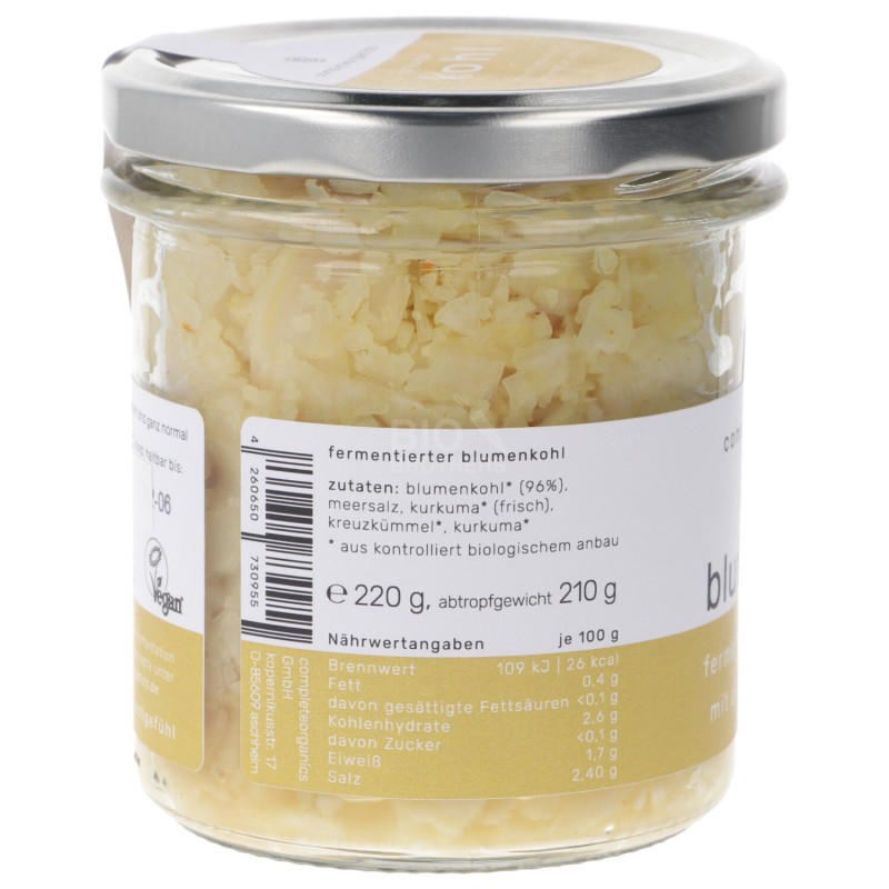 Cavolfiore alla Curcuma fermentato Biologico