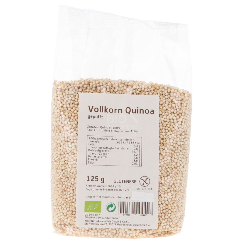 Quinoa Integrale Soffiata Biologica senza glutine