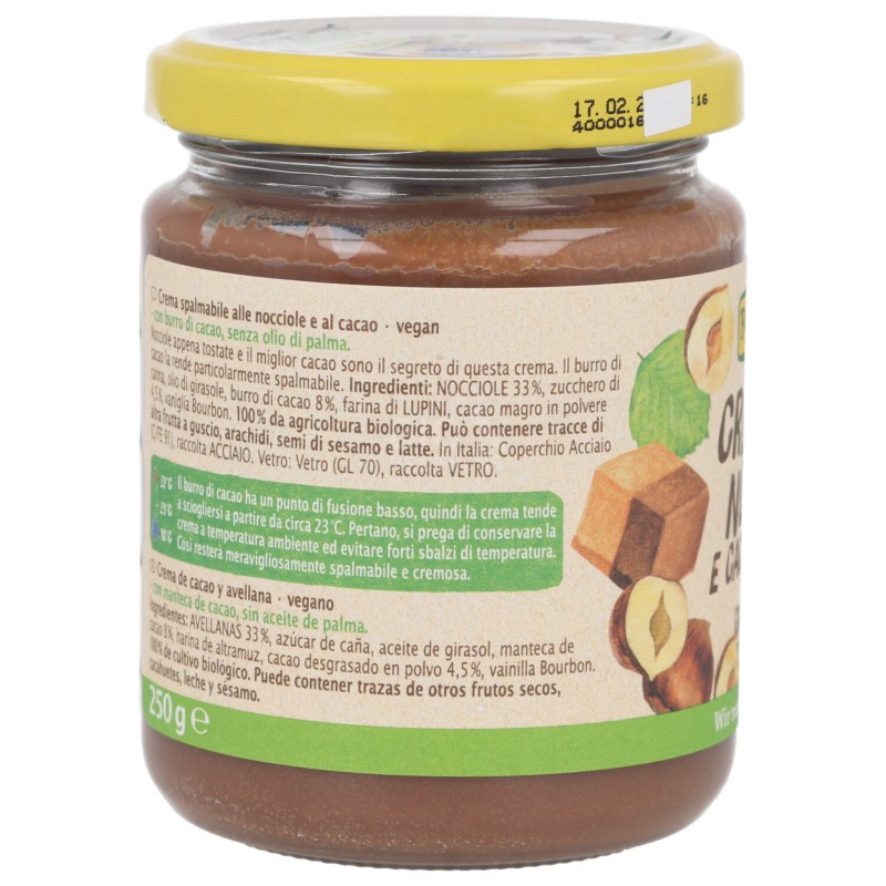 CREMA NOCCIOLE&CACAO BIO 250G RAPUNZEL