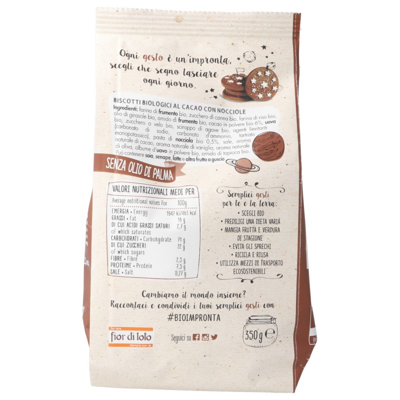 BISCOTTI CACAO NOCCIOLA 350G