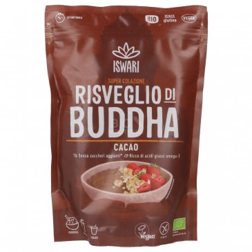 Risveglio di Buddha Cacao Bio Vegan farina colazione Superfood