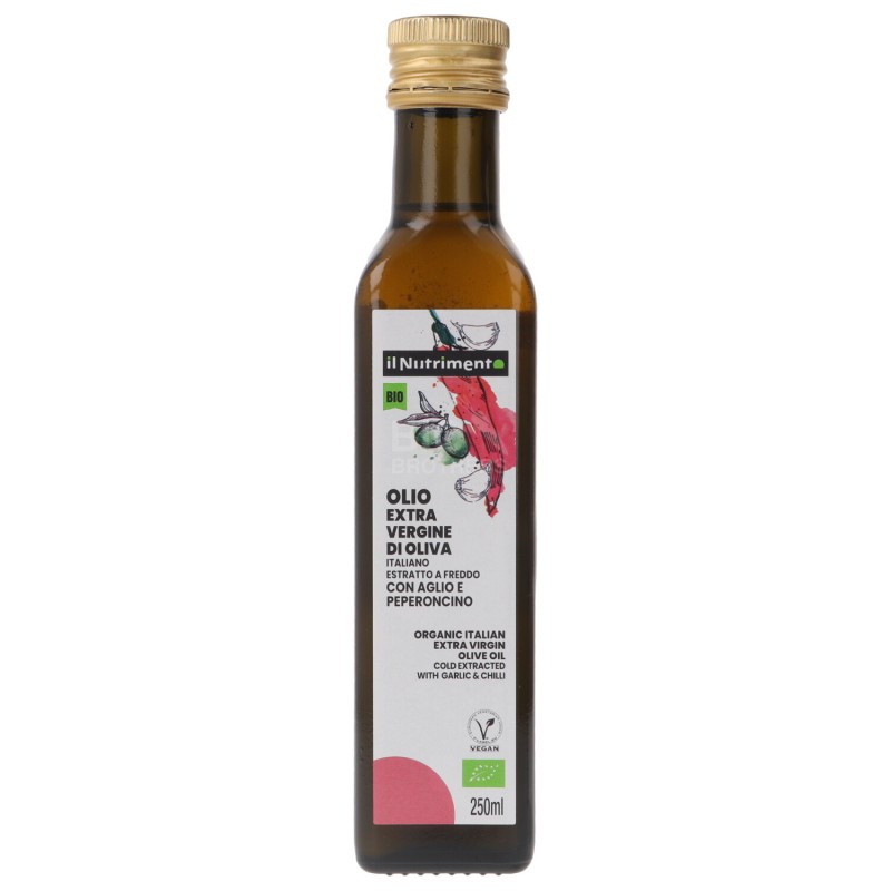 OLIO AGLIO E PEPERONCINO BIOLOGICO 250ML NUTRIMENTO