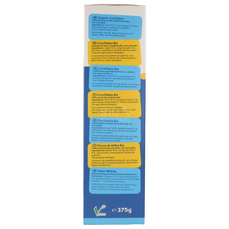 Corn flakes Original biologici leggermente dolcificati