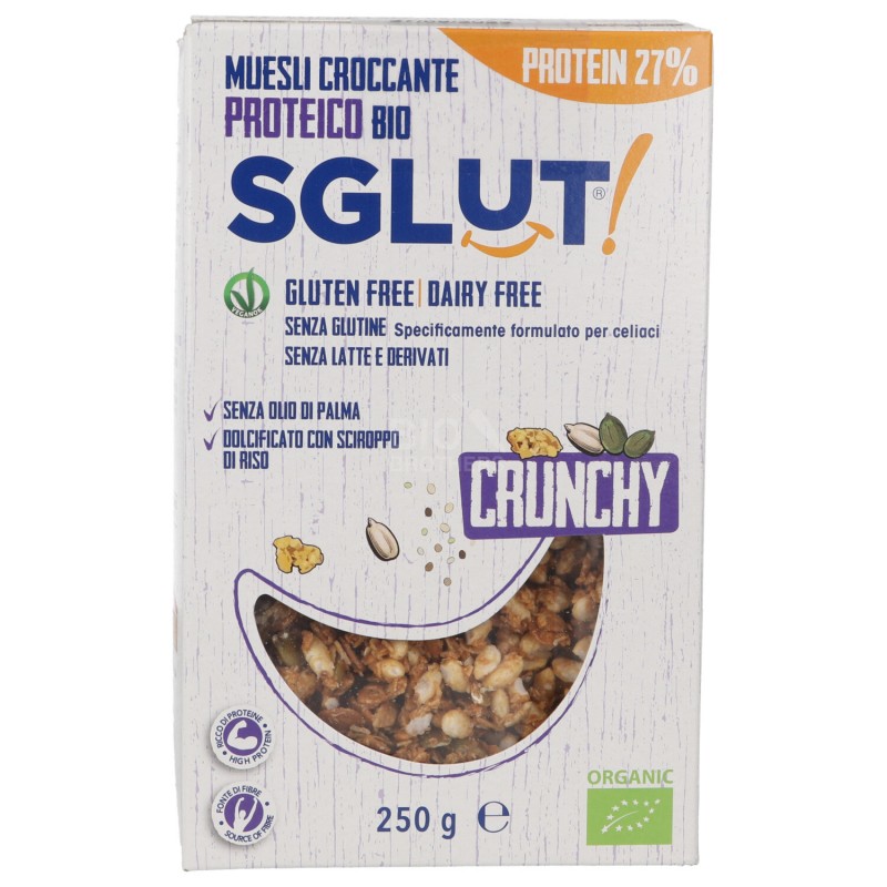 CRUNCHY PROTEICO 250GR SGLUT