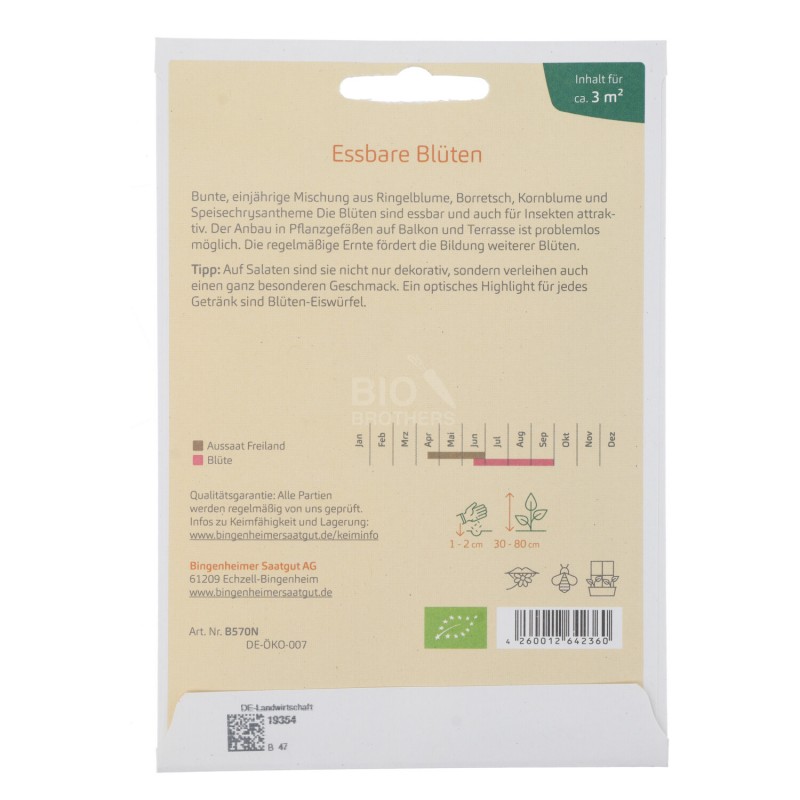 FIORI EDIBILI MIX SEMENTI DEMETER BUSTINA