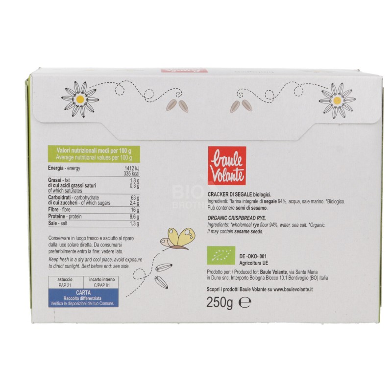 Cracker di segale tipo svedesi