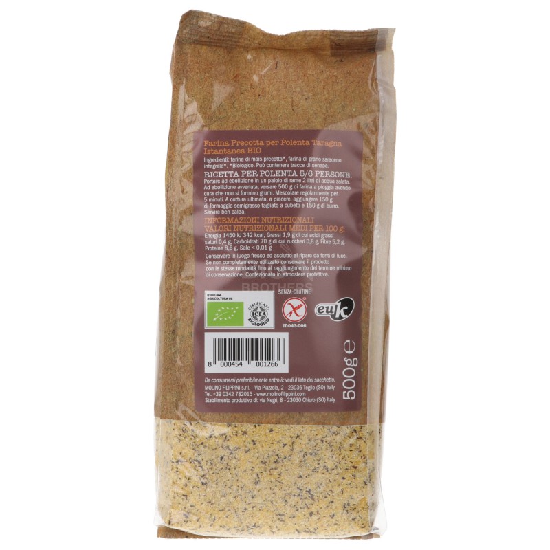 Farina Taragna per polenta bio istantanea
